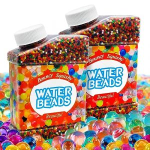 Eurtes Perles d'eau Colorées, 100 000 Billes d'eau, Hydrogel Décoratives pour Vase, Mariage, Plantes, et Maison (Eumspo, neuf)