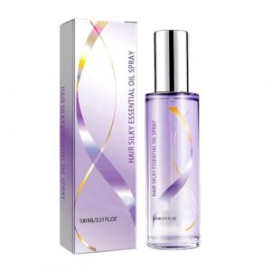 Maquillage Huile de soin capillaire soyeuse, Spray hydratant et éclaircissant, huile de soin capillaire, huile protéinée, 100ml (Purple, One Size) (YWbeauty&feizikaw, neuf)