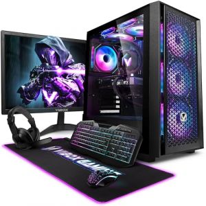 VIBOX VII-101 PC Gamer Complet &bull; 23" &Eacute;cran &bull; Intel Core i7 12700KF 5,0 GHz &bull; Nvidia RTX 5060 Ti 8 Go &bull; 16 Go RAM &bull; 1 to NVMe M.2 SSD &bull; Windows 11 &bull; WiFi (Vibox Gaming, neuf)