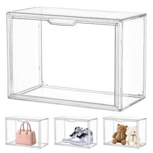 Vitrine pour Collection - Vitrine Exposition Figurine - Boite Transparent pour Figurines, Voitures Miniatures, Maquettes - Vitrine Acrylique Transparente - 36x27x23cm (JTcymstore, neuf)