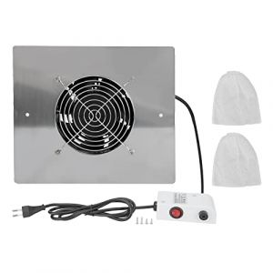 Aspirateur Ongles Professionnelle, 60W Aspirateur de Table Puissant et Pour Salon de Manucure, Avec Conception Intégrée Et Tampon Filtre Réutilisable, Prise UE 220-240V (yuyte, neuf)