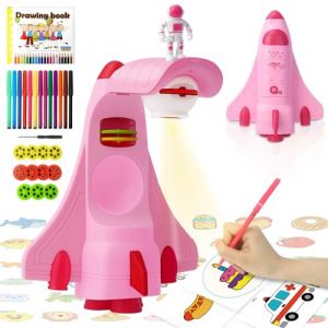 Aolieh Projecteur de dessin pour enfants avec 66 motifs, pinceaux colorés, jouet de suivi et de dessin, planche à dessin - Cadeau d'anniversaire pour filles et garçons (MDAO, neuf)