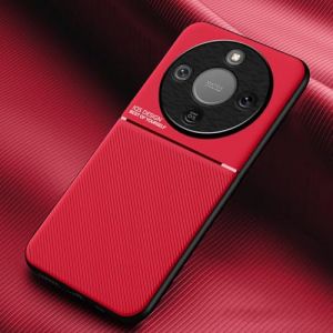 COMAKU Coque pour Honor Magic 8 Lite/Honor X9d 5G Ultra-Mince PU +TPU Silicone Texture Antid&eacute;rapante et Antichoc Housse Coque -Rouge (Dinsi, neuf)