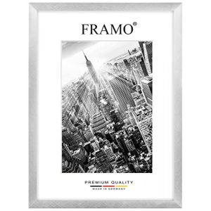 FRAMO Cadre photo en bois 60 x 85 cm sur mesure - Alu Criss Cross | Couleur/Taille sélectionnable | verre acrylique antireflet | Cadre pour Puzzle | Photos | affiche (Framecenter24_online, neuf)