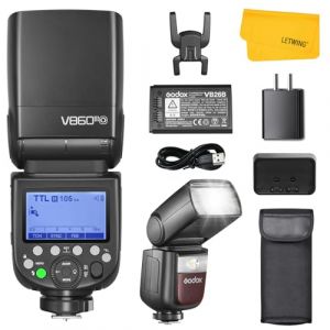 Godox V860III-O Flash pour Appareil Photo Olympus Panasonic, 2.4G TTL Externe Flash pour Olympus Panasonic 1/8000s HSS Speedlite, 480 Flashs Pleine Puissance, 10 Levels LED Modeling Lamp (Letwing Digital Studio, neuf)
