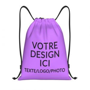 ROHBVMN sac a dos personnalisable avec votre logo – Sac de sport homme et femme personnalisée, sac sport, sac de foot, sac à cordon, idéal pour les voyages et les activités sportives (Magasin sur Mesure 2025 Fr, neuf)