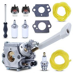 RY08420A Carburateur souffleur de feuilles de sac à dos et Carb Ajustement des outils pour Ryobi BP42 RY08420 avec ligne de filtre à carburant Pièces de rechange pour 308054079 530069247 (Adefol Store, neuf)