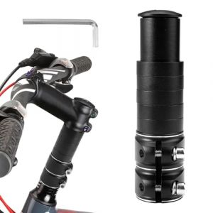 28.6 Mm Alliage D'Aluminium Rehausse Potence VTT, Réglable Rallonge Potence De Guidon Fourche Extenseur, Noir Commun Durabilité Extenseur VTT Bicyclette Étendre Riser pour Vélo De Route, Vélo De Ville (XXBXEU, neuf)