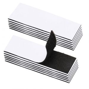 QLK Lot de 12 Scratch Autocollant Double Face, Bande Agrippantes Adh&eacute;sives Extra Fort, Nylon Velcro Autocollant 3 * 10 CM, Velcro Adh&eacute;sif Puissant pour Fixation Maison, Bureau, D&eacute;coration (galaxy of stars Y, neuf)