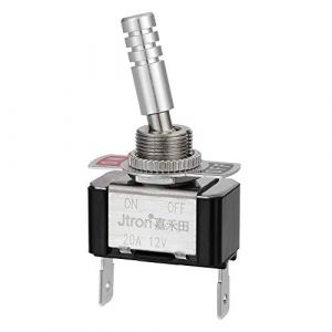 Jtron interrupteur à bascule 12V 20A/24V 10A Interrupteur à bascule 2 P SPST ON-OFF 2 broches Rocker Toggle Switch pour voiture camion (JTRON, neuf)