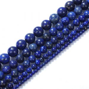 8mm naturel profond lapis-lazuli pierre pr&eacute;cieuse perles l&acirc;ches pierre de gu&eacute;rison &eacute;nerg&eacute;tique pour bricolage fabrication de bijoux 1 brin 15" (Rui long, neuf)