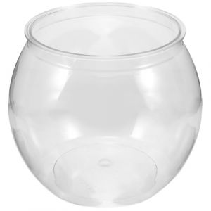 OATIPHO Bocal à Poissons, Ronde Aquarium Rond Aquarium en Plastique, 16.5cm 4 litres Transparent Bocal Poisson Résistant Idéal pour Aquatiques Hydroponique Petit (Tsun Ki-sung, neuf)