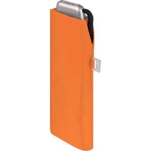 Doppler Parapluie de poche en acier carbone slim uni - Format pratique - Léger - 22 cm, Orange fruité, 90 cm (RS-Versand, neuf)