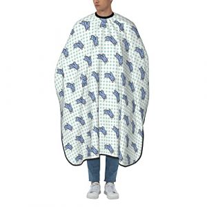 Cape De Cheveux Lapin Mignon Et Actif Barber Cape De Salon Professionnel Anti-Taches Perm&eacute;able &Agrave; L'Air Tablier De Barbier, Pour Le Dyeing, Femme, Adultes, 140x168cm (liuziyuan, neuf)