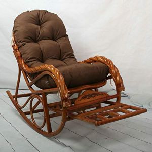 Coussin de Chaise Inclinable &agrave; Dossier Haut Pliable, Coussin Chaise Fauteuil de Relax de Jardin Terrasse, Amovible Lavable, 3D Coussin de Forme Rectangulaire pour Maison, Jardin,#4,50x130x10cm (NINANA, neuf)