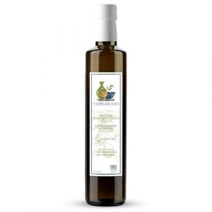 TOPLOUSIO Huile d&rsquo;Olive Vierge Extra 750 ml 100% Koroneiki de Gr&egrave;ce, Press&eacute;e &agrave; Froid, Go&ucirc;t Fruit&eacute; & Doux &ndash; Origine Ancienne Olympie &ndash; Parfaite pour Salades, P&acirc;tes & Cuisine M&eacute;diterran&eacute;enne (TOPLOUSIO, neuf)