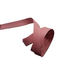 ILC MERCERIE PARADIS Ruban SANGLE Tressé - Unie ou Bicolore (23 mm/30 mm/40 mm) AU MÈTRE (vieux rose, 23 mm) (ILC MERCERIE PARADIS, neuf)