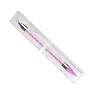 Outil de pose de strass pour ongles - Crayons de cire double face avec tête de cire de manucure - Crayons de couleur pour strass - Violet (NAEANSTOER, neuf)
