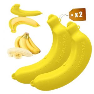 Raisand Etui Pour Banane 2 Pièces Boite a Banane Fruit Jaune Porte Banane Fruit Permet de Transporter Les Bananes en Toute Sécurité, en évitant Qu'Elles Ne Soient écrasées Et Décolorées (FLYMANGO, neuf)