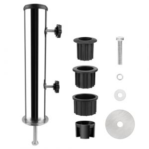 Tube Universel En Acier Inoxydable, Kit De Support De Parasol En Acier Inoxydable, Acier Inoxydable Pied Parasol, Accessoires Pour Parasols Avec Base En Tube En Acier Inoxydable Pour L'extérieur (DING VICTORY LIMITED, neuf)