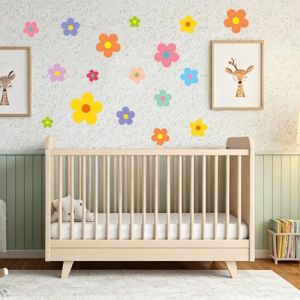 72 stickers muraux autocollants pour chambre à coucher, jolis stickers muraux à fleurs pour chambre de bébé, décoration de chambre de fille et de garçon. (GIKPAX FR, neuf)