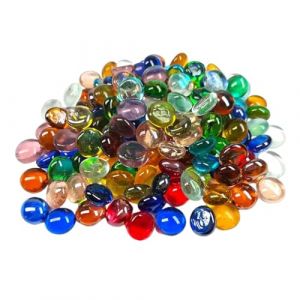 HABNI Galets En Verre Lot De 200G / Environ 40 Galets En Verre Multicolores Pour Enfants Pierres Décoratives Pour Vases Pierres De Mosaïque Pour Travaux Manuels Briques De Mosaïque (XIANXIAN LI, neuf)