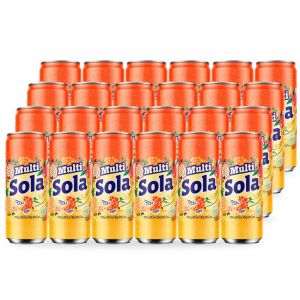 Jus multivitamines Sola, 0,33 L de Prime Drink, pack de 24 jus multivitamines frais pour se rafraîchir, jus frais au vrai goût, jus aromatisé et ingrédients réels (Sorina France, neuf)