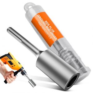 Niuny Bouterolle d'enfoncement SDS-PLUS &oslash;13.5mm Douille en Acier Outil &eacute;lectrique de Pilote de Tige de Terre Amovibled Piquet de Terre pour Tiges de Terre de Forage &agrave; Marteau Rotatif (Niuny, neuf)