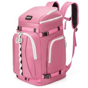 Lunidry Sac à Dos pour Chaussures de Ski, 65L Sac à Chaussures de Snowboard avec Compartiment pour Casque, Sac à Dos de Voyage pour Skis, Snowboard, Casques, Lunettes et Accessoires (DELXINXI, neuf)