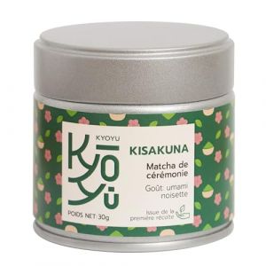 Thé matcha KYOYU - KISAKUNA - 100% poudre de thé vert - Récolté au Japon - 30g - matcha de cérémonie (Kyoyu matcha, neuf)