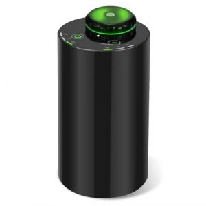 Diffuseur d'huiles essentielles sans eau, nébuliseur, 7 couleurs, lumière LED, à piles, diffuseur d'aromathérapie pour la maison, la chambre, la voiture, le bureau, noir (SHXMZS, neuf)