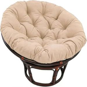 JORTUIO Coussin De Siège Rond,Coussin De Chaise Suspendue Coussin De Chaise Papasan Extérieur, Coussin De Chaise Confortable Coussin De Siège Amovible pour Jardin Terrasse(Kaki,120x120cm) (Danansentt Shop, neuf)