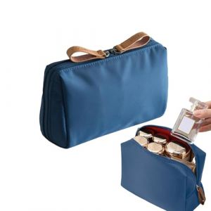 Trousse de toilette, trousse de maquillage de voyage,Organisateur de maquillage portable Sac de voyage cosmétique | Petite trousse de toilette de beauté pour femmes, protection contre les impacts, (rundli, neuf)