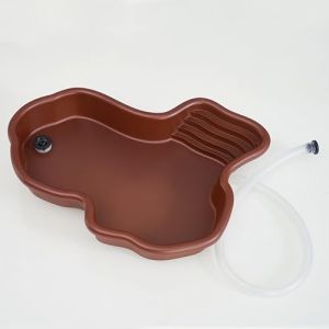 LadjproR Baignoire pour reptiles et reptiles - Avec système de drainage et rampe d'escalade - 31 x 25 x 5 cm - Accessoire pratique pour terrarium (LRight1236, neuf)