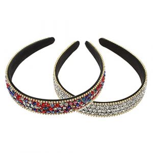 VALICLUD 2 Pi&egrave;ces Bandeaux Bijoux Rhinestone Lot de Accessoires de Cheveux &Eacute;blouissants Parfaits pour Toutes Occasions et Styles (Cedongh, neuf)