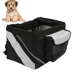 Sac de Vélo pour Chien, Panier de Transport de Vélo Avant Amovible, Sac de Pique-nique, Petit Animal de Compagnie, Chat, Chien, Guidon de Vélo, Panier Avant Pliable pour Chiens de Petite et Moyenne Ta (Yangquan Boru Trading Co., Ltd., neuf)
