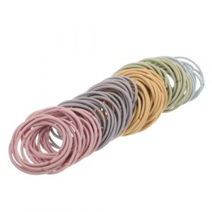 ZUNOXAZ &Eacute;lastiques &agrave; Cheveux Fins sans Couture pour Filles 100 Pi&egrave;ces, Taille Fine, Maintien Doux Anticasse, Accessoire Coiffure Basique Printemps, &Eacute;lastiques Simples et Extensibles (yidongde, neuf)