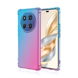 RankOne Coque de T&eacute;l&eacute;phone Convient pour Honor Magic7 Lite 5G / Honor X9c (6.78" inches) Transparent TPU Silicone D&eacute;grad&eacute; de Couleur Case - Bleu Rose (Rankone, neuf)