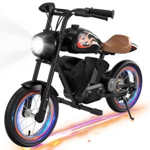 EVERCROSS EV08M Moto Electrique pour Enfant, 150W Moteur, Mode Vitesse 8/16KM/H, Moto Electrique Longue Distance 10KM, Pneus Pneumatiques 12 Pouces, Motocross pour Enfant âgé de 3 à 12ans (QXLY SHOP, neuf)
