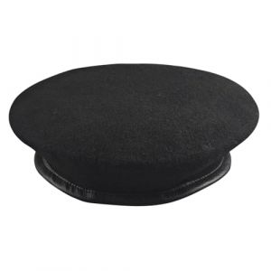 EUPSIIU B&eacute;ret Militaire en Laine pour Homme et Femme, Chapeau Classique avec Garniture en Cuir, Casquette Couleur Unie Vintage (Noir) (LINJIE EU, neuf)