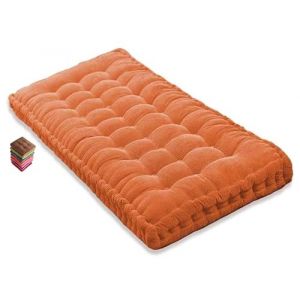 Matelas de Sol capitonné ou Coussin pour Banc de Jardin 1/2/3 Places, Banquette et Chaise Longue Palette, 170 cm, 180 cm, Coussin pour Banc 150 cm Exterieur Interieur sur Mesure(Orange 1d,190x55 cm 75 (sanroy, neuf)