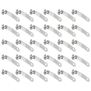 QUARKZMAN 30 Pcs Clip &agrave; Ressort pour Pagaie de Kayak &agrave; Bouton Unique 6.2x7x37mm 65Mn Ressort en Acier Clips de Poteau de Tube de Verrouillage T&eacute;lescopique d'ascenseur Creux en Forme de V (QUARKZMAN, neuf)