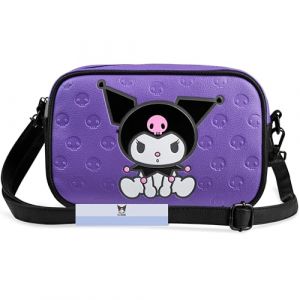 Hello Kitty Sanrio Kuromi Sac Bandoulière Fille Ado Femme, Crossbody Sac à Main Kawaii, Voyage Shopping, Idée Cadeau (Violet Kuromi) (Get Trend., neuf)