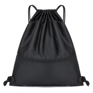 Sack Gymnastique Natation, Sac Cordon de Sport Imperméable, sac à dos avec cordon de serrage, sac de sport étanche avec fermeture éclair extérieure, pour le sport, les vacances, les voyages, Unisexe (EUROEDI SPEDITION, neuf)