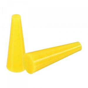 sourcing map Bouchon Conique en Caoutchouc de Silicone 3mm &agrave; 7mm Solide Jaune pour Rev&ecirc;tement en Poudre, Peinture, Anodisation, Placage, Sablage, Utilisation en Laboratoire 50 Pi&egrave;ces (Weisser Berg, neuf)