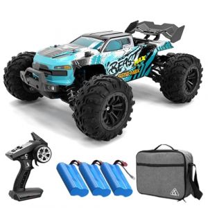 Teeggi SG116 MAX Voiture télécommandée pour adulte 80 km/h avec sac de transport, 1:16 4WD Off Road Race Buggy, moteur sans balais RC haute vitesse Offroad Drift Voiture de course 3 batteries (Teeggi-EU, neuf)