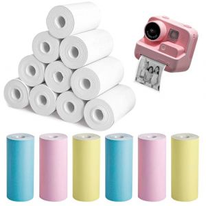 YSDMY 16 Rouleaux Appareil Photo Impression Papier 57 x 25mm Rouleaux de papier thermique，Papier Thermique Auto-adhésif pour mini imprimante thermique Multicolore (YiShengDaShangMao, neuf)