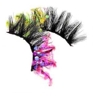 OATIPHO 1 Paire Faux cils &agrave; paillettes color&eacute;es faux cils pelucheux cils vaporeux cils naturels courts kit d'extension de cils bricolage bandes de cils vaporeuses cils longs Plastique (Tsun Ki-sung, neuf)