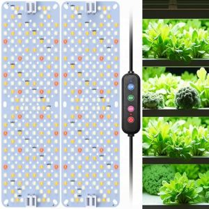 ANPSSSEN 2Pack Lampes LED Horticoles, Lumière de Croissance à Spectre Complet pour Plantes d’Intérieur, Minuterie Automatique 4/8/12H, Éclairage de Culture pour Semis, Croissance et Floraison (ANPSSSEN, neuf)