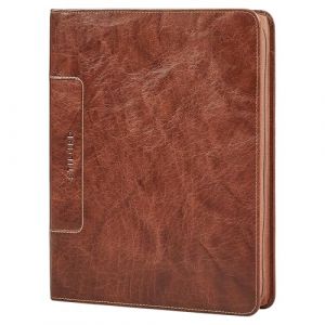 STILORD 'Don' Conf&eacute;rencier Cuir A4 Vintage Brun avec Anneaux Porte-Documents en Cuir V&eacute;ritable avec Compartiment Tablette 11 Pouces Grande Organisateur Zipp&eacute; Porte Documents (STILORD Cuir, neuf)